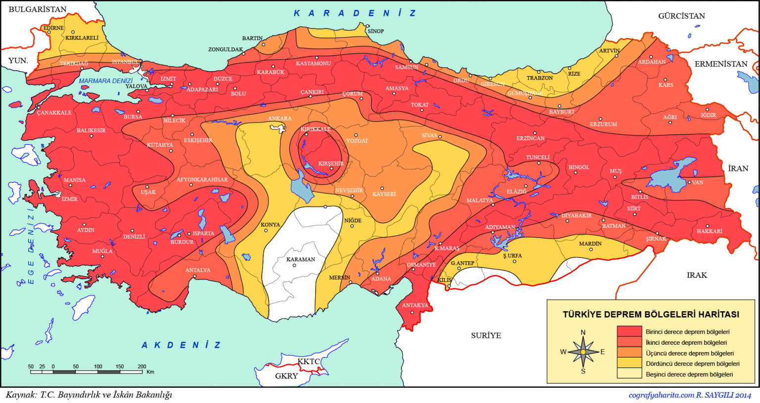 Карта сейсмической активности турции на русском